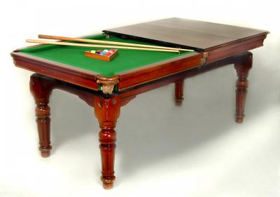 Appraisal: A QUARTER SIZE SNOOKER DINING TABLE by E J Riley