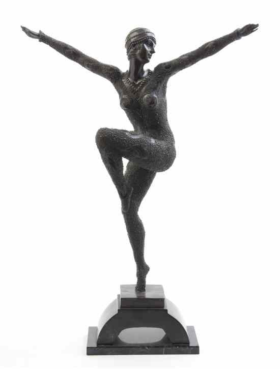 Appraisal: An Art Deco Style Bronze Figure after Demetre H Chiparus