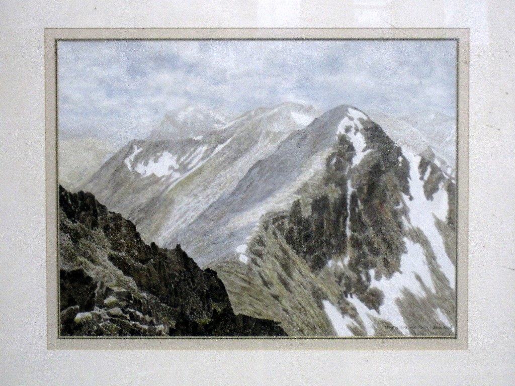 Appraisal: Watercolour 'Spidean Coire nan Clach - Bernn Eighe' signed and