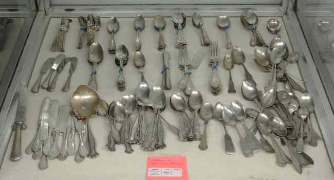 Appraisal: Misc sterling silver flatwear Grams coin silver and grams sterling