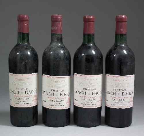 Appraisal: Four bottles of Chateau Lynch Bages Grand Cru Classe -