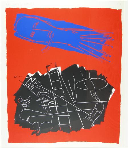 Appraisal: BRUCE MCLEAN SCOTTISH B PIPE DREAM Screenprint signed and dated