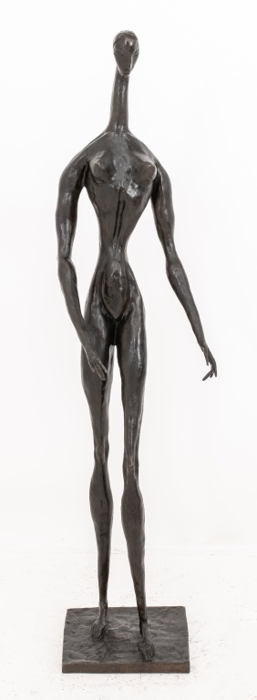 Appraisal: DORIS CAESAR STANDING NUDE WOMAN BRONZE SCULPTURE Doris Porter Caesar