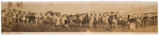 Appraisal: Wild West Show and Circus Cast Photograph Circa A photograph