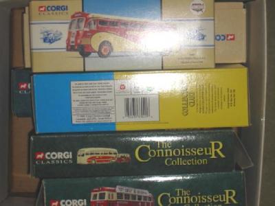 Appraisal: Six Corgi Classics bus and coach models boxed E