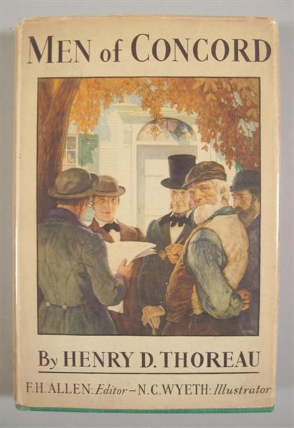 Appraisal: vol Wyeth N C illustrator Thoreau Henry D Men of