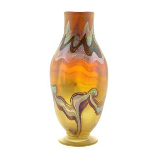 Appraisal: Tiffany Studios Favrile Vase Tiffany Studios Favrile Vase The gold