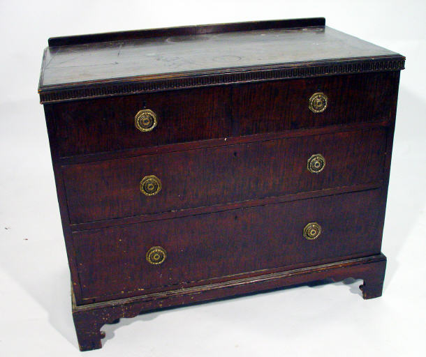 Appraisal: Waring and Gillows Edwardian mahogany chest fitted two short above