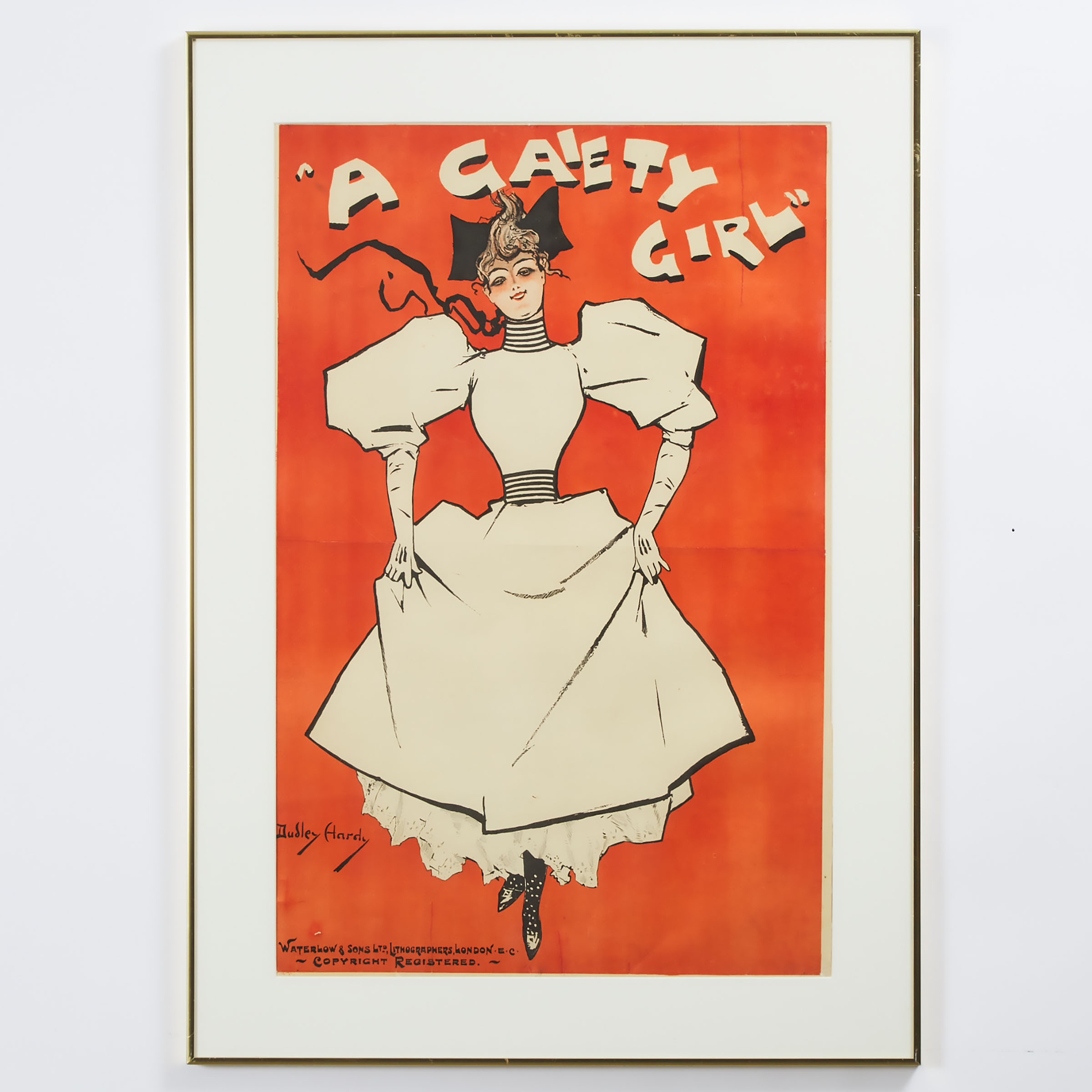 Appraisal: Dudley Hardy - British A GAIETY GIRL colour lithographic poster