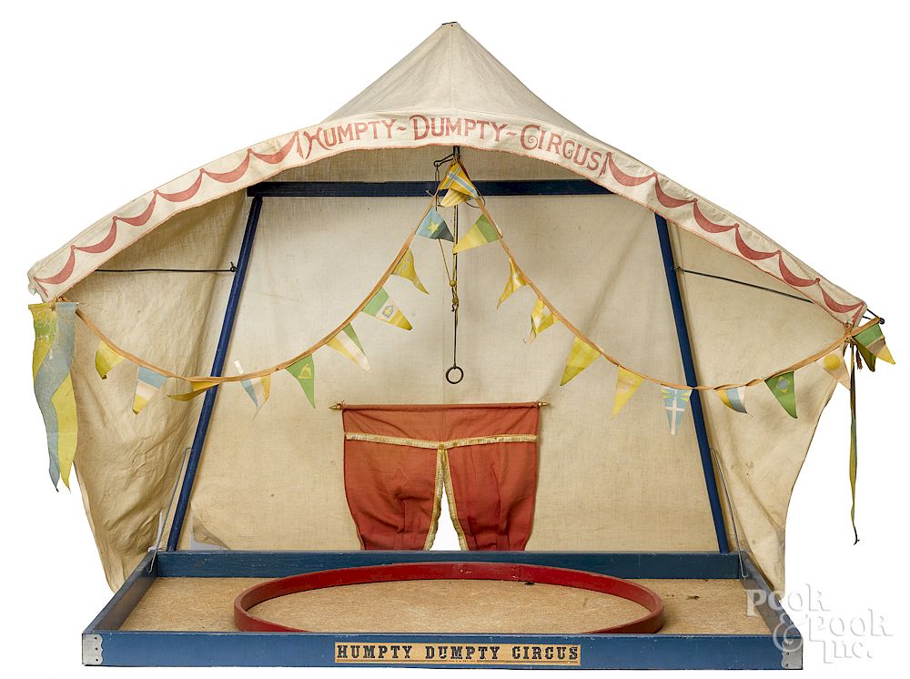 Appraisal: Great Schoenhut circus tent with base Great Schoenhut Humpty Dumpty