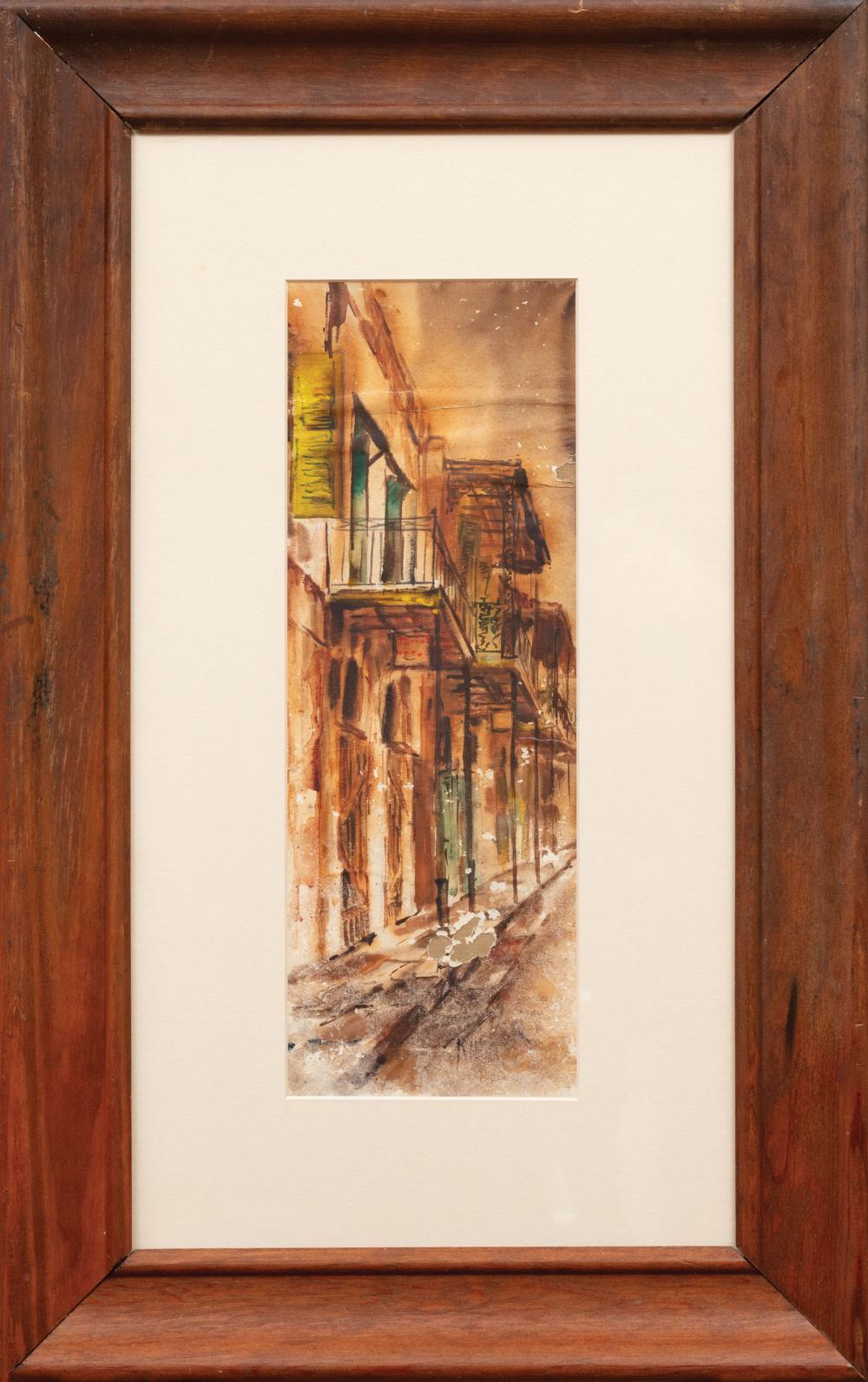 Appraisal: Robert Rucker American Louisiana - French Quarter Scene watercolor on