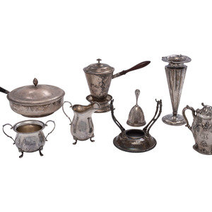 Appraisal: Eight American Silver Table Wares Late th th Century including