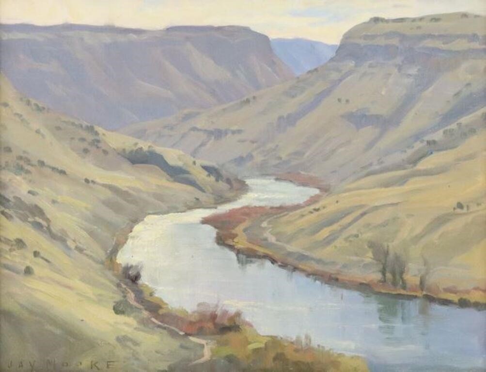 Appraisal: Framed oil on canvas painting Gunnison River Overlook Hotchkiss Colorado