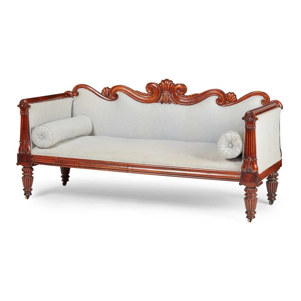 Appraisal: Y GEORGE IV ROSEWOOD SOFA EARLY TH CENTURY with a