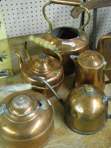 Appraisal: Group of Antique and Vintage Copper including three stove top