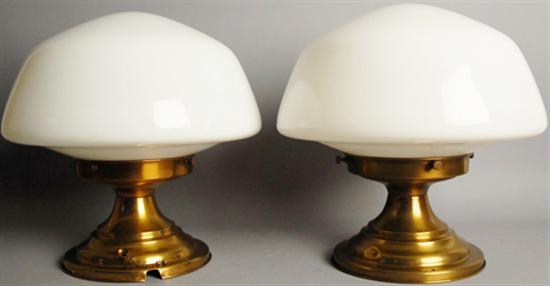 Appraisal: Pair Ceiling Light Fixtures H