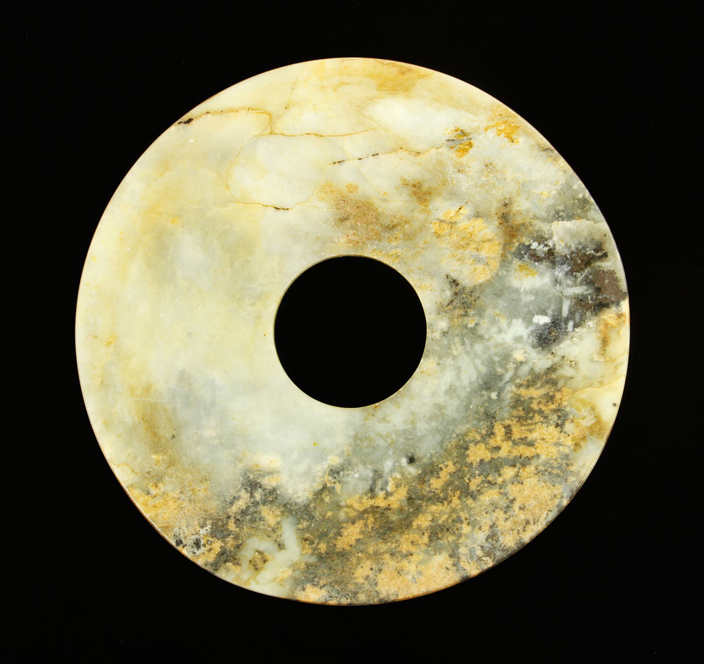 Appraisal: - Chinese Jade Donut Chinese jade donut dia Provenance From