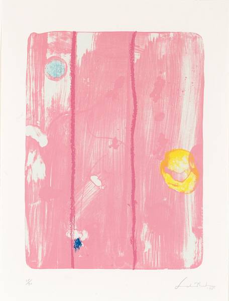 Appraisal: Helen Frankenthaler American born Reflections VIII Lithograph printed in colors