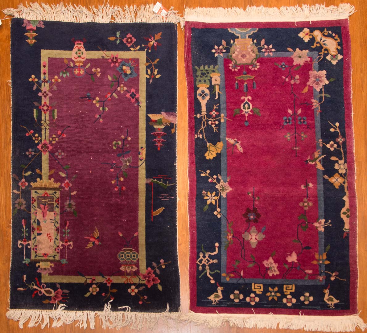 Appraisal: Two Chinese Nichols rugs approx x each China circa Condition