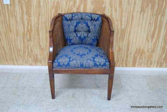 Appraisal: Hardwood Cane Cushioned Side Chair Is a very nice vintage