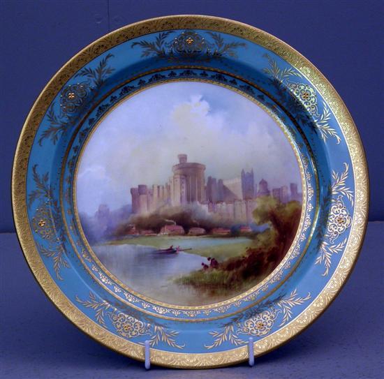 Appraisal: Minton cabinet plate the centre painted with Windsor castle with