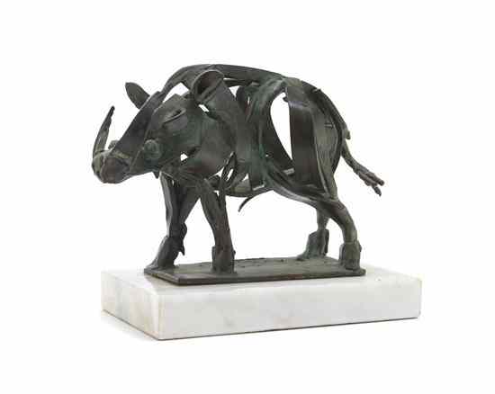 Appraisal: John Kearney American b Boar bronze inscribed John Kearney and