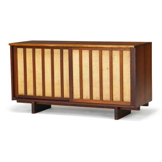 Appraisal: GEORGE NAKASHIMA Sliding Door cabinet GEORGE NAKASHIMA Double dresser GEORGE