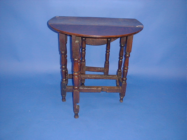 Appraisal: An thC and later oak gate leg table