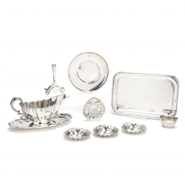 Appraisal: A Collection of Sterling Silver Dining Accessories items including a