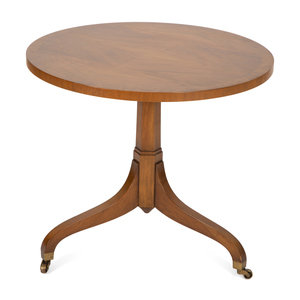 Appraisal: A Continental Fruitwood Side Table th Century By Baker Furniture