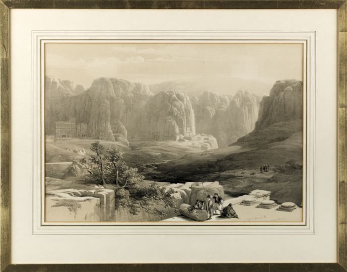 Appraisal: David Roberts Scottish - Petra Looking South March lithograph dated