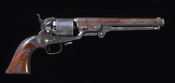 Appraisal: A Colt Model Navy st Type 'four screw' percussion revolver