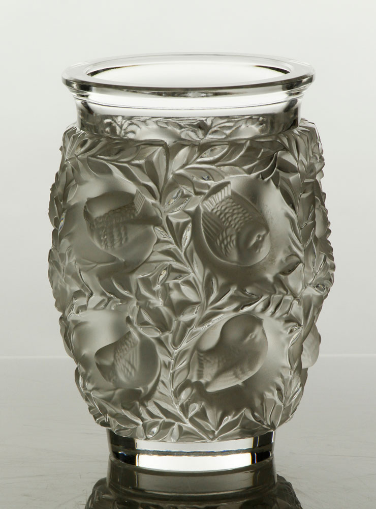 Appraisal: - Lalique Bagatelle Vase Lalique Bagatelle vase clear and frosted