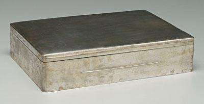 Appraisal: Austro-Hungarian silver box rectangular gilt interior with wood liner and