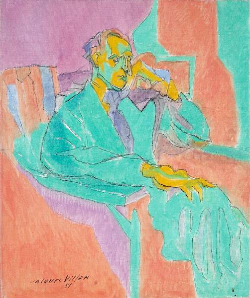 Appraisal: Jacques Villon French - Le Philosophe Portrait of Marcel Duchamp