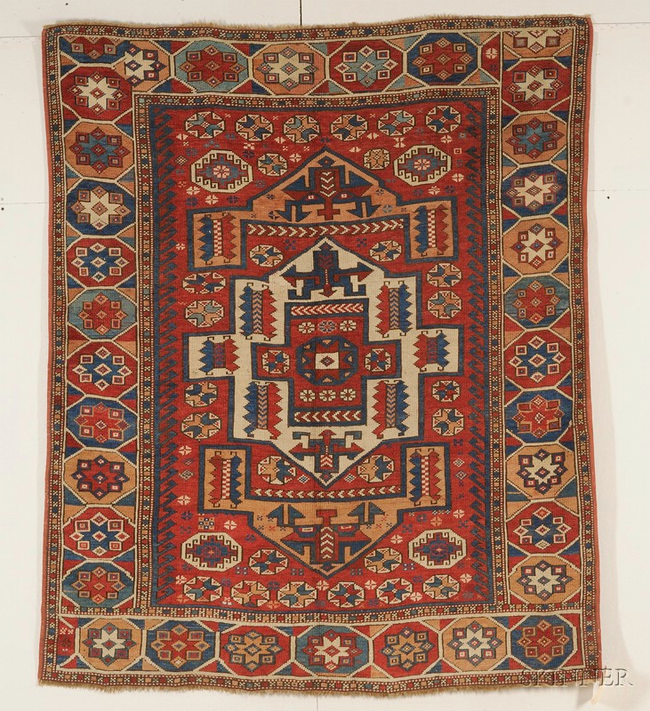 Appraisal: Bergama Rug West Anatolia last quarter th century small spots