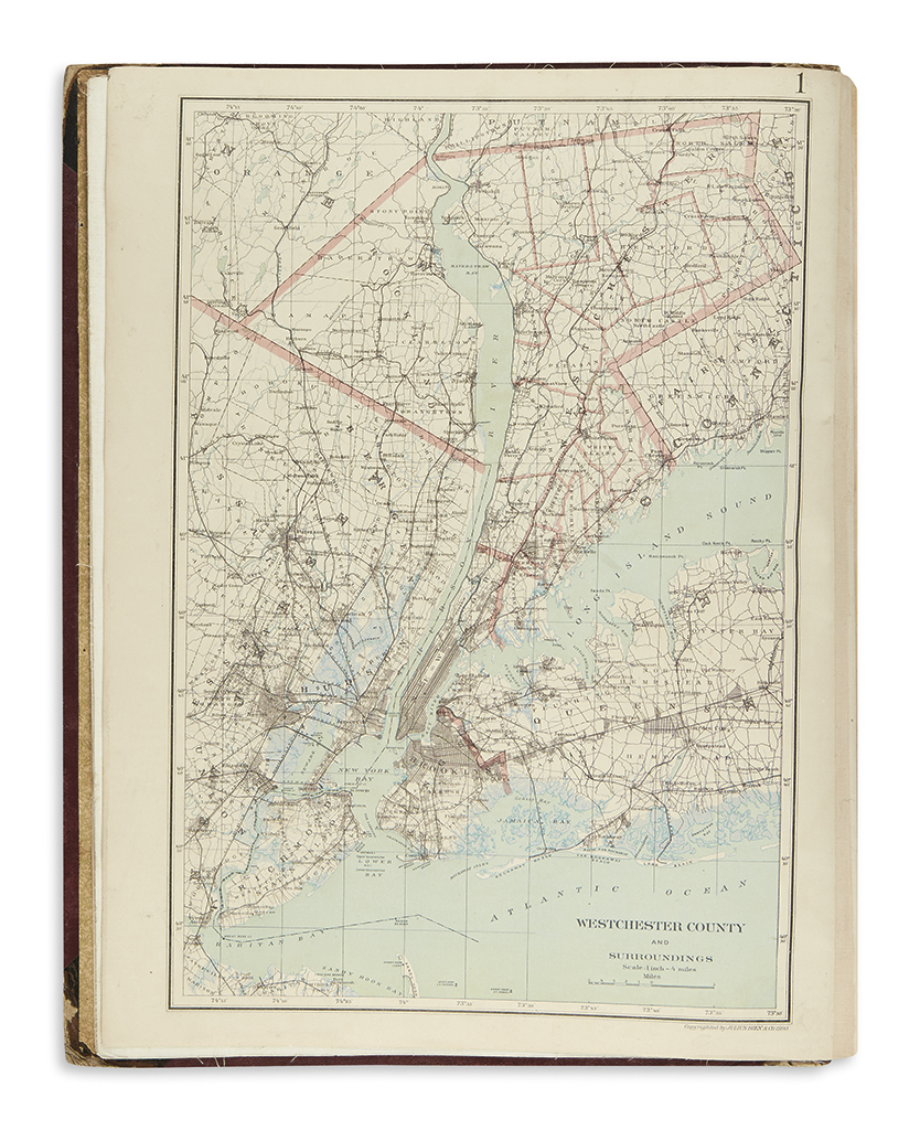 Appraisal: NEW YORK Bien Joseph R Atlas of Westchester County New