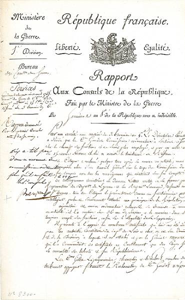 Appraisal: World Figures Endorsement Signed Bonaparte as First Consul at upper