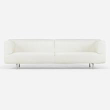 Appraisal: Piero Lissoni MET DIVANO SOFA CassinaItaly leather steel h w