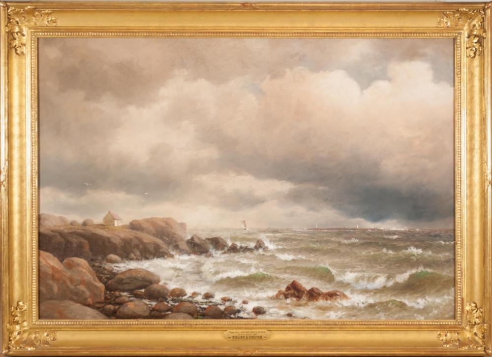 Appraisal: WILLIAM ALEXANDER COULTER California Ireland - oil on canvas Choppy