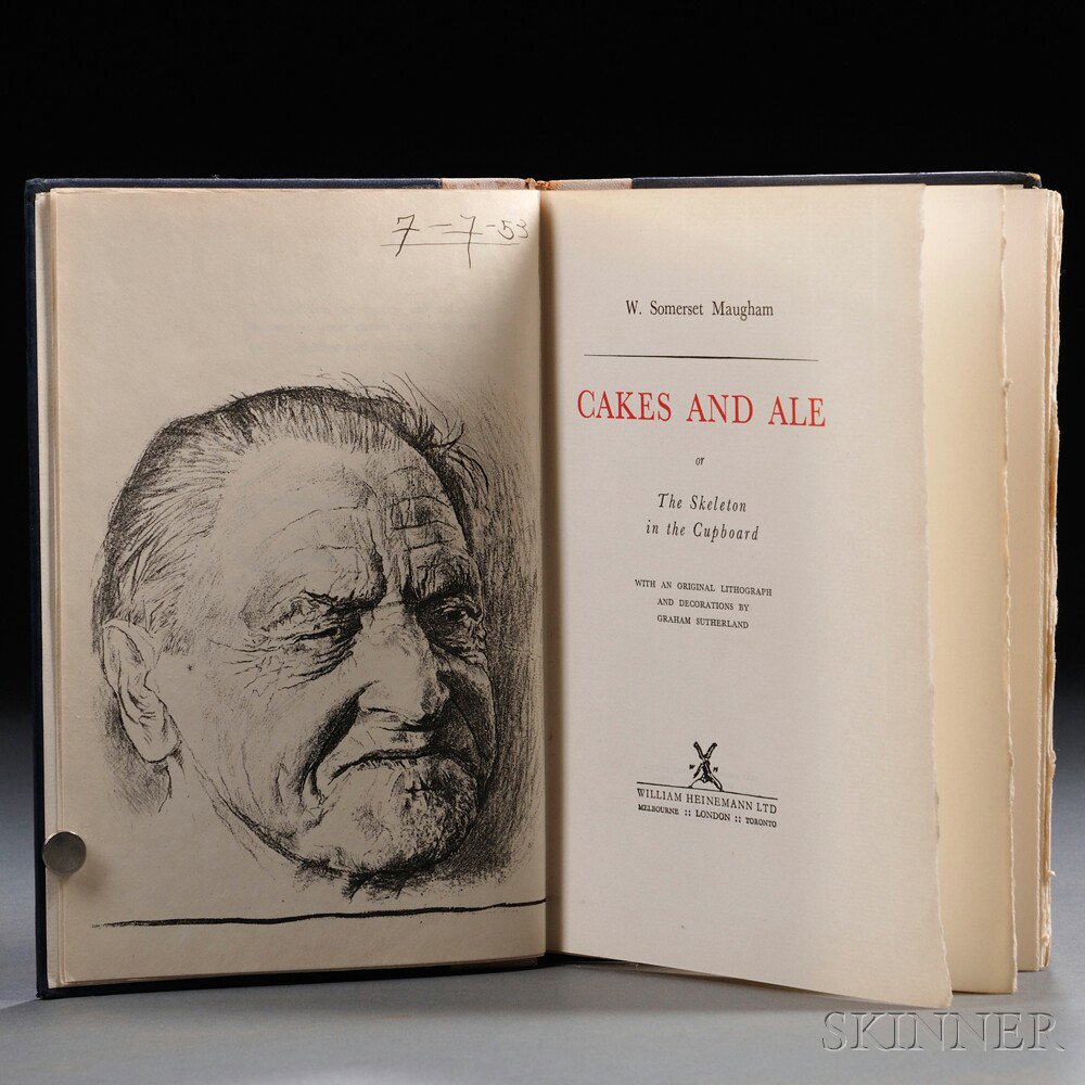 Appraisal: Maugham W Somerset - Cakes and Ale London Heinemann Octavo