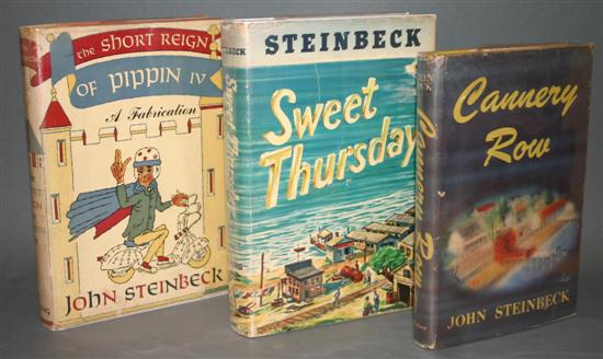 Appraisal: Steinbeck John Titles including first editions first listed below vo