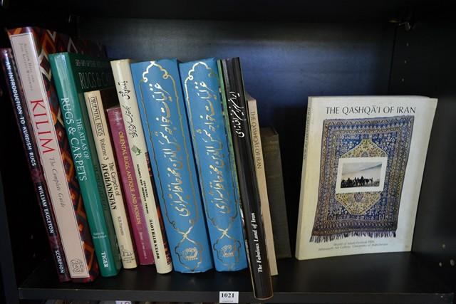 Appraisal: ONE SHELF OF MIDDLE EAST REFERENCE BOOKS INCL RUGS