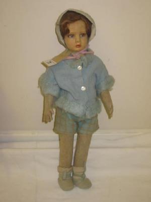 Appraisal: A Lenci felt girl doll with painted moulded face and