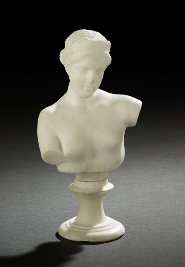 Appraisal: Italian Grand Tour Carved Carrara Marble Bust of Venus fourth