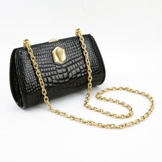 Appraisal: Barry Kieselstein-Cord Alligator Leather cross body bag With gold tone