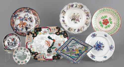 Appraisal: Collection of ironstone to include Mason's Chinoiserie tray