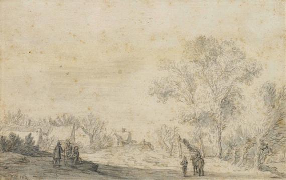 Appraisal: Attributed toVAN GOYEN JAN JOSEFSZ Leyden - The Hague Landscape