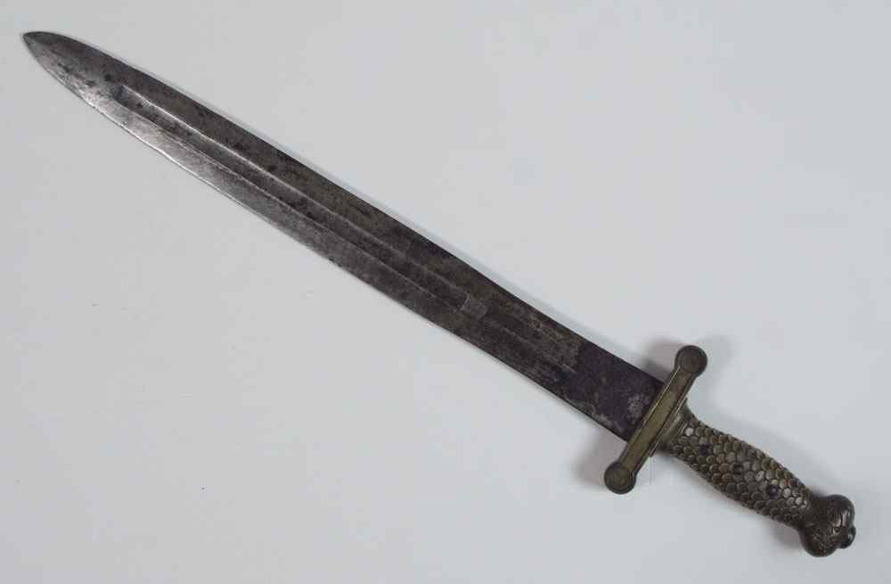 Appraisal: MODEL AMES FOOT ARTILLERY SWORD '' blade marked NP Ames