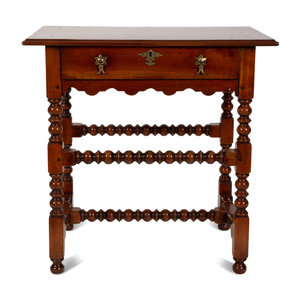 Appraisal: A Jacobean Style Bobbin Turned Side Table TH CENTURY Height